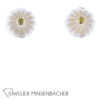 Außergewöhnliches SET Ring und Ohrstecker mit Brillant und Bergkristall Gold – Bild 2