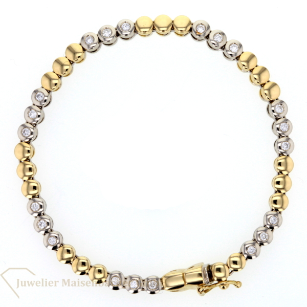 Tennisararmband mit Brillanten Gold