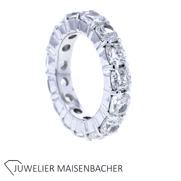 Klassischer Memoire-Ring mit Diamanten Gold – Bild 5