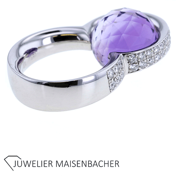 Schaffrath Ring oder Anhänger Kollektion Unity mit Brillanten und Amethyst – Bild 4